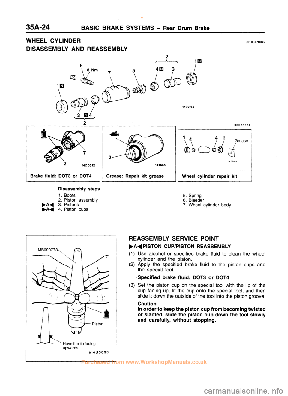 MITSUBISHI CARISMA 1995  Workshop Manual 
 
www.WorkshopManuals.co.uk

 
Purchased from www.WorkshopManuals.co.uk 