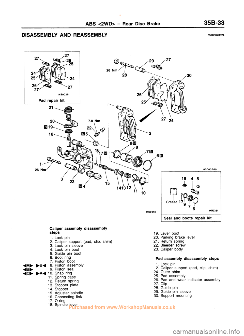 MITSUBISHI CARISMA 1995  Workshop Manual 
 
www.WorkshopManuals.co.uk

 
Purchased from www.WorkshopManuals.co.uk 