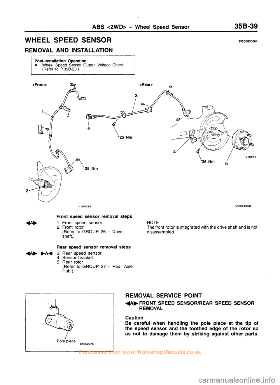 MITSUBISHI CARISMA 1995  Workshop Manual 
 
www.WorkshopManuals.co.uk

 
Purchased from www.WorkshopManuals.co.uk 