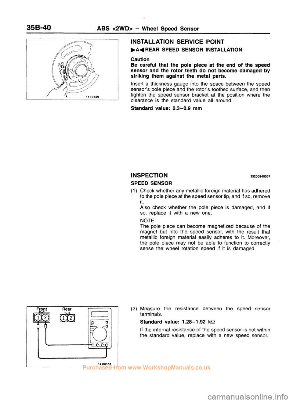 MITSUBISHI CARISMA 1995  Workshop Manual 
 
www.WorkshopManuals.co.uk

 
Purchased from www.WorkshopManuals.co.uk 
