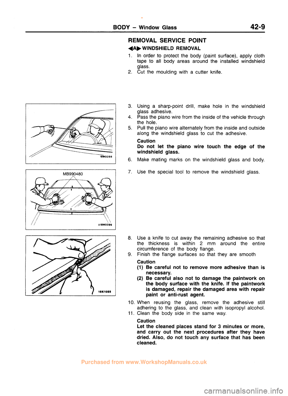 MITSUBISHI CARISMA 1995  Workshop Manual 
 
www.WorkshopManuals.co.uk

 
Purchased from www.WorkshopManuals.co.uk 