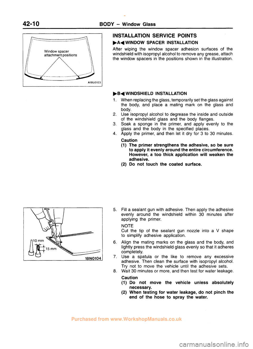 MITSUBISHI CARISMA 1995  Workshop Manual 
 
www.WorkshopManuals.co.uk

 
Purchased from www.WorkshopManuals.co.uk 