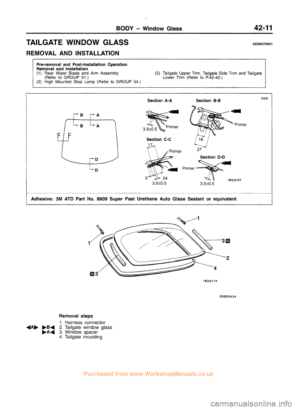 MITSUBISHI CARISMA 1995  Workshop Manual 
 
www.WorkshopManuals.co.uk

 
Purchased from www.WorkshopManuals.co.uk 