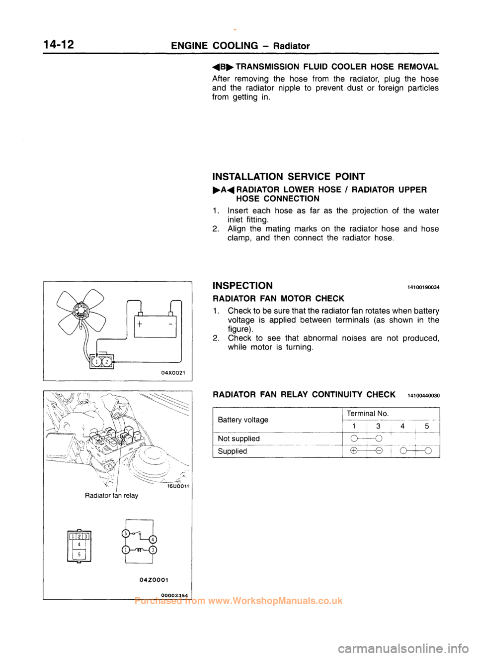 MITSUBISHI CARISMA 1995  Workshop Manual 
 
www.WorkshopManuals.co.uk

 
Purchased from www.WorkshopManuals.co.uk 