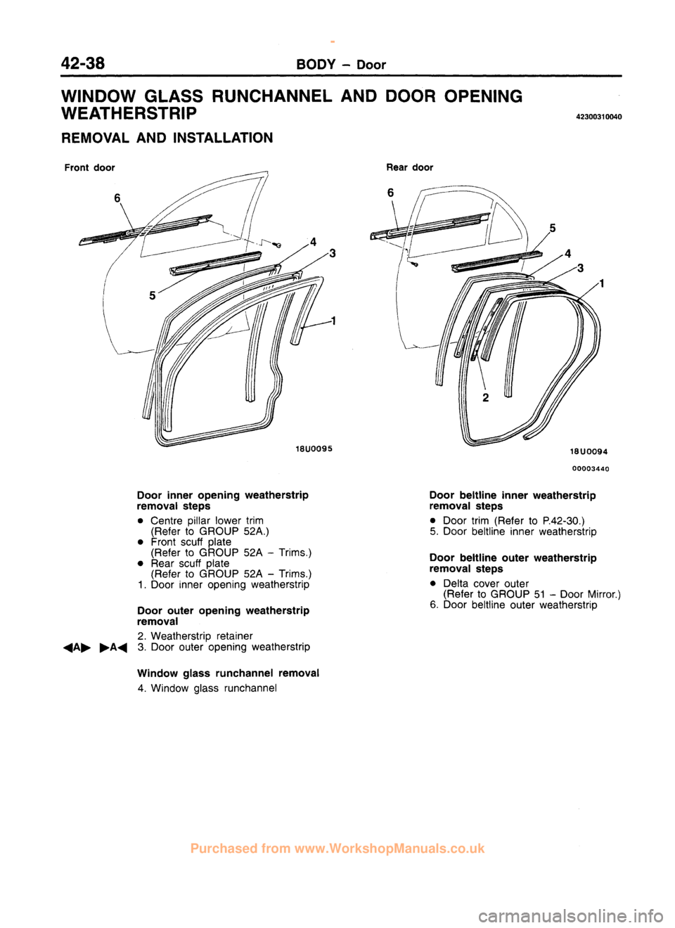 MITSUBISHI CARISMA 1995  Workshop Manual 
 
www.WorkshopManuals.co.uk

 
Purchased from www.WorkshopManuals.co.uk 