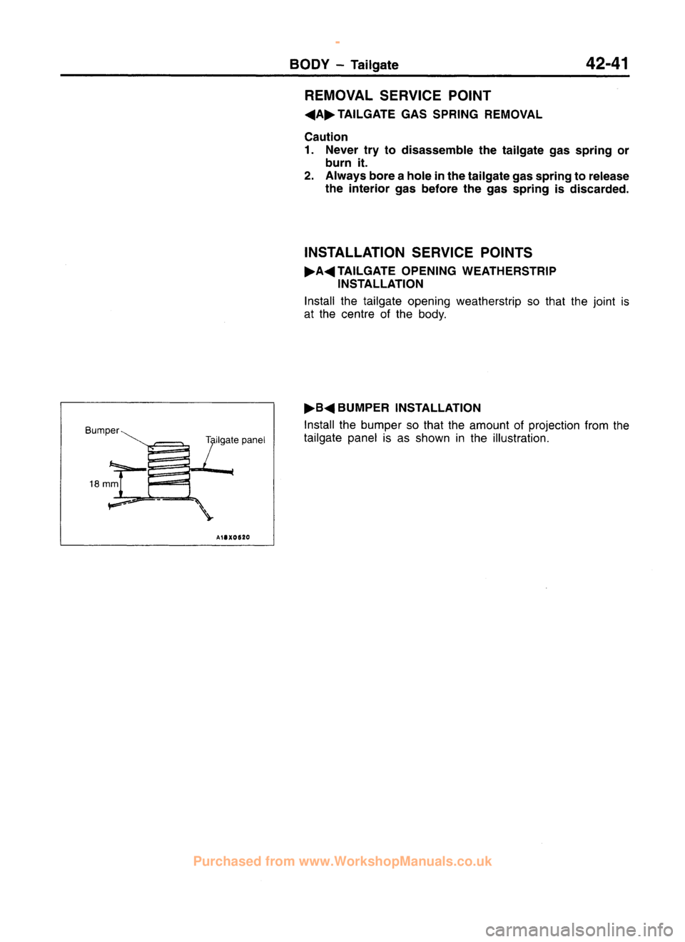 MITSUBISHI CARISMA 1995  Workshop Manual 
 
www.WorkshopManuals.co.uk

 
Purchased from www.WorkshopManuals.co.uk 