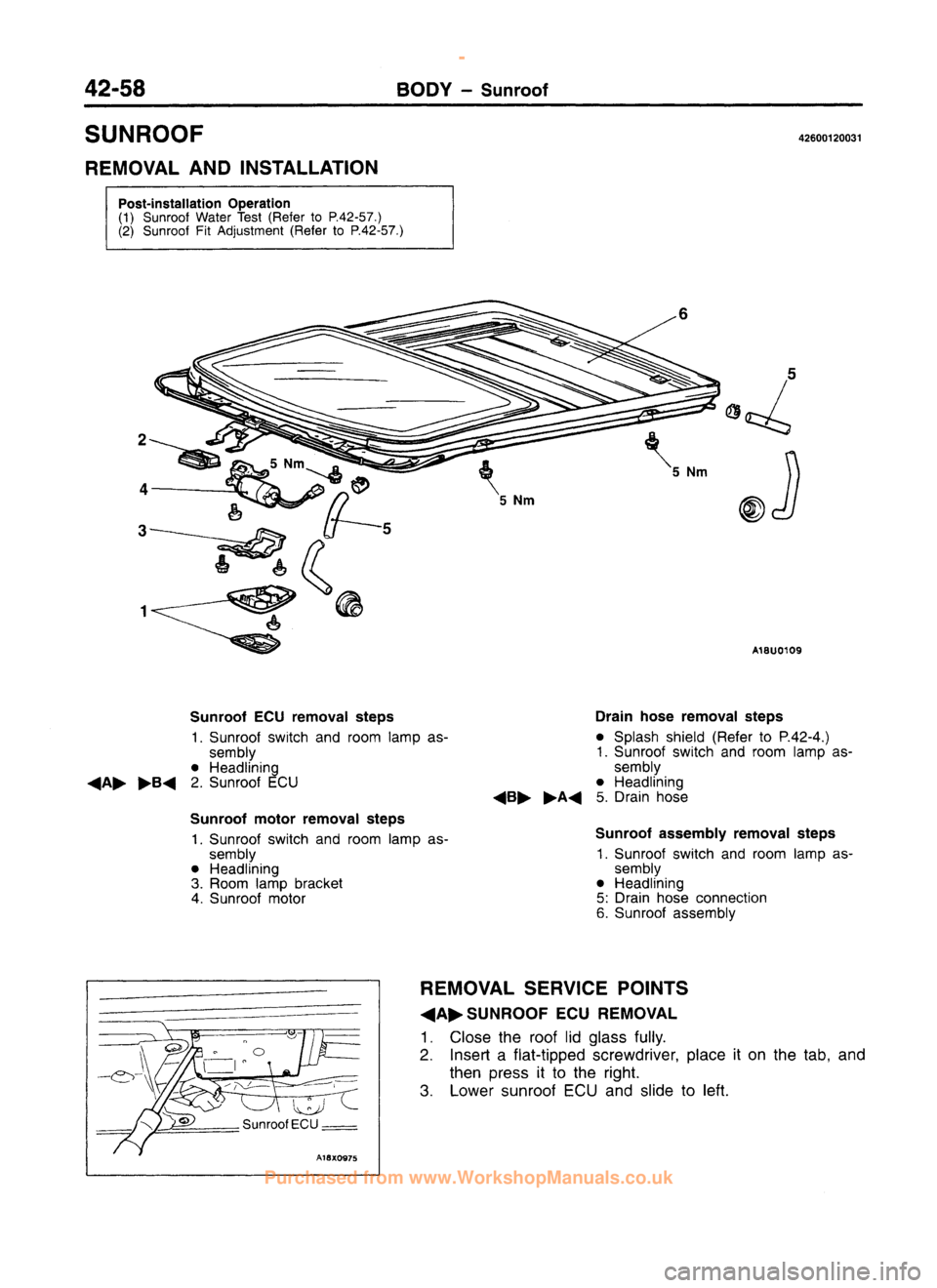 MITSUBISHI CARISMA 1995  Workshop Manual 
 
www.WorkshopManuals.co.uk

 
Purchased from www.WorkshopManuals.co.uk 