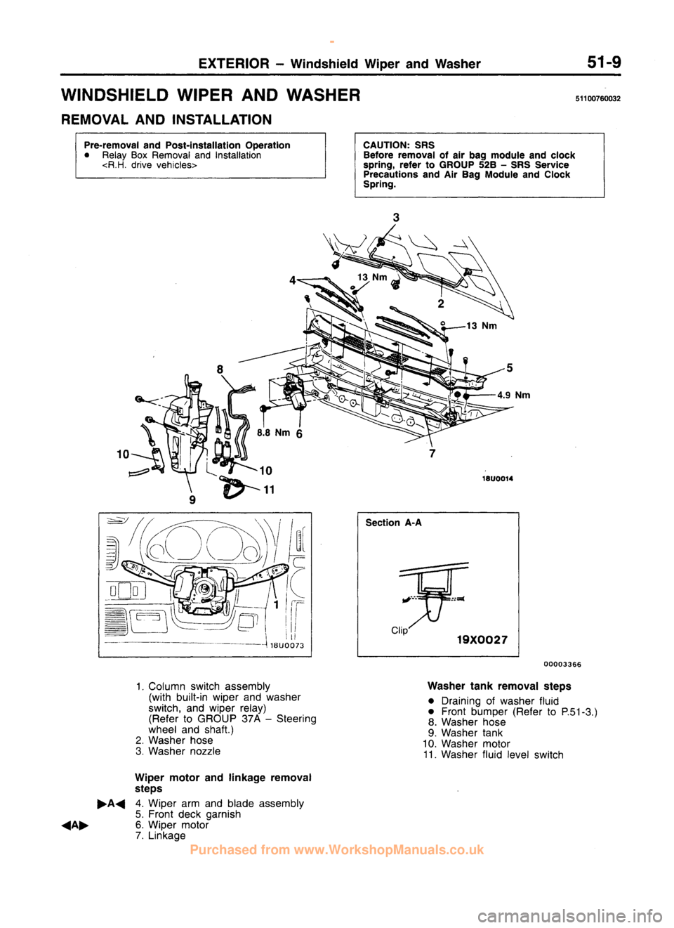 MITSUBISHI CARISMA 1995  Workshop Manual 
 
www.WorkshopManuals.co.uk

 
Purchased from www.WorkshopManuals.co.uk 