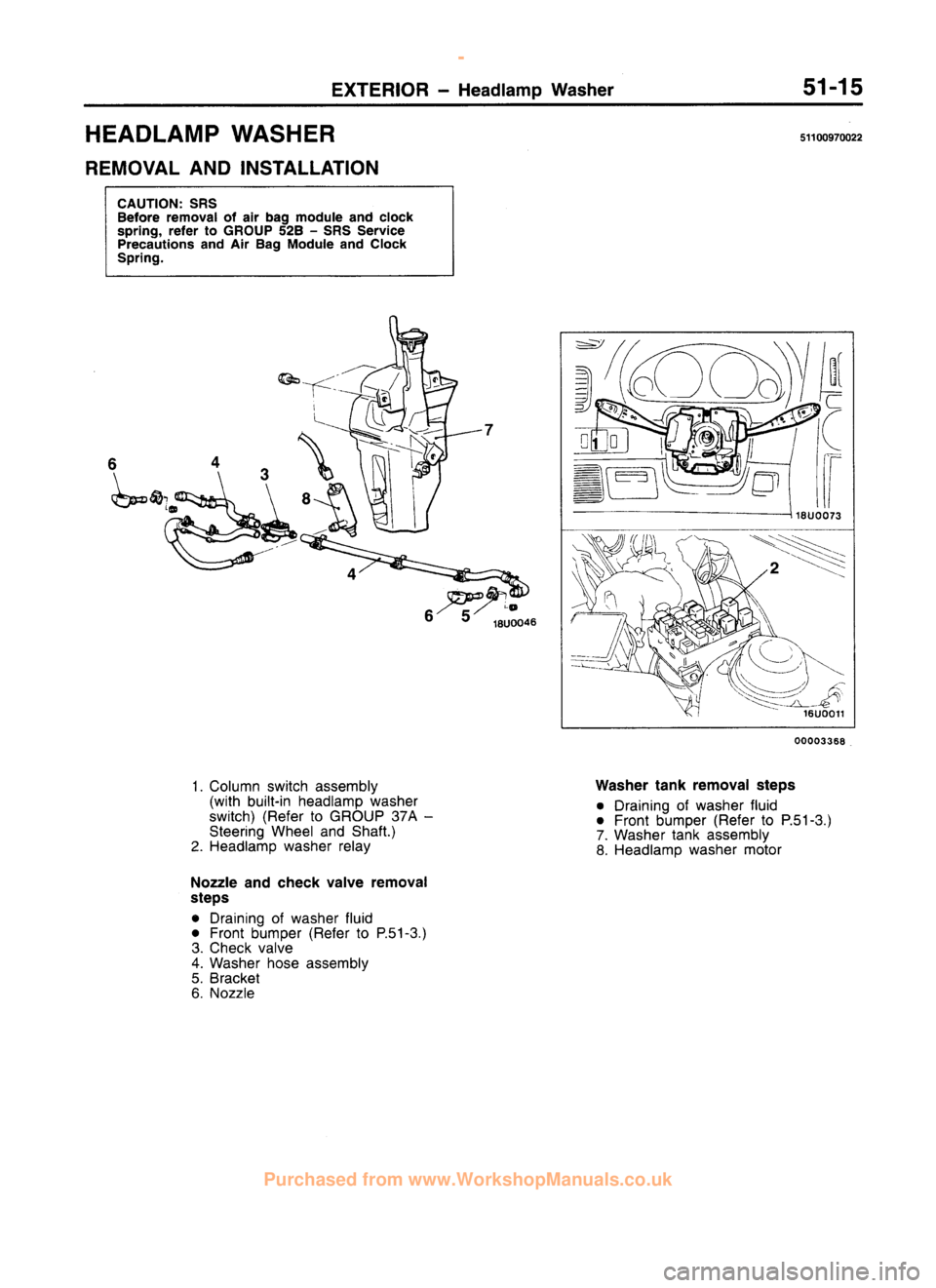MITSUBISHI CARISMA 1995  Workshop Manual 
 
www.WorkshopManuals.co.uk

 
Purchased from www.WorkshopManuals.co.uk 