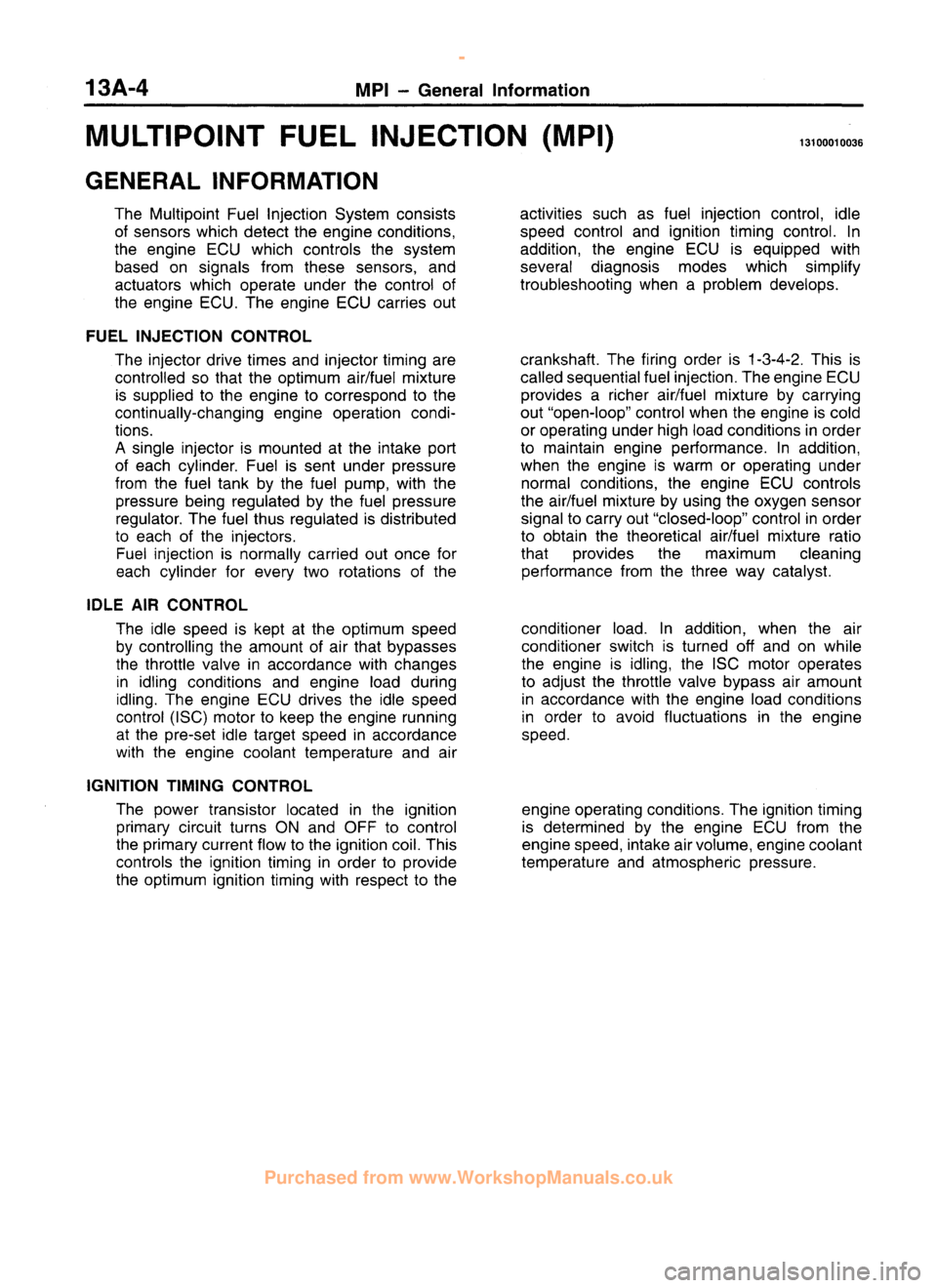 MITSUBISHI CARISMA 1995  Workshop Manual 
 
www.WorkshopManuals.co.uk

 
Purchased from www.WorkshopManuals.co.uk 