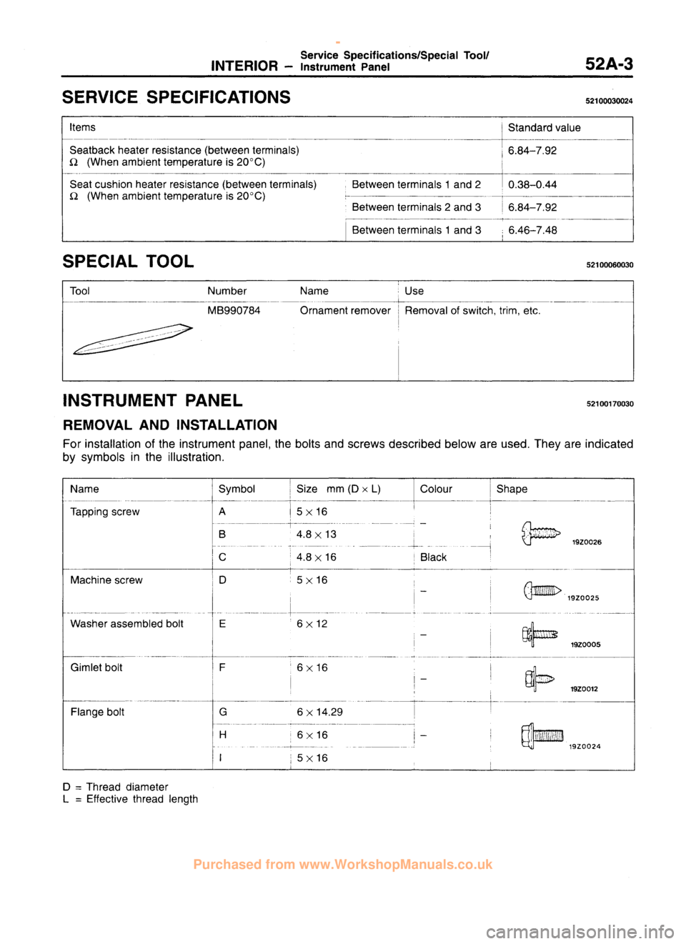 MITSUBISHI CARISMA 1995  Workshop Manual 
 
www.WorkshopManuals.co.uk

 
Purchased from www.WorkshopManuals.co.uk 
