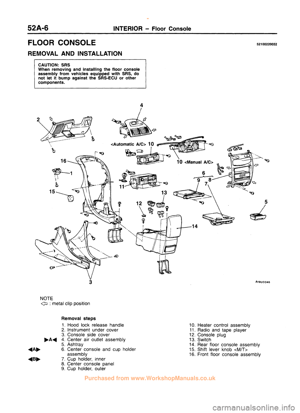 MITSUBISHI CARISMA 1995  Workshop Manual 
 
www.WorkshopManuals.co.uk

 
Purchased from www.WorkshopManuals.co.uk 