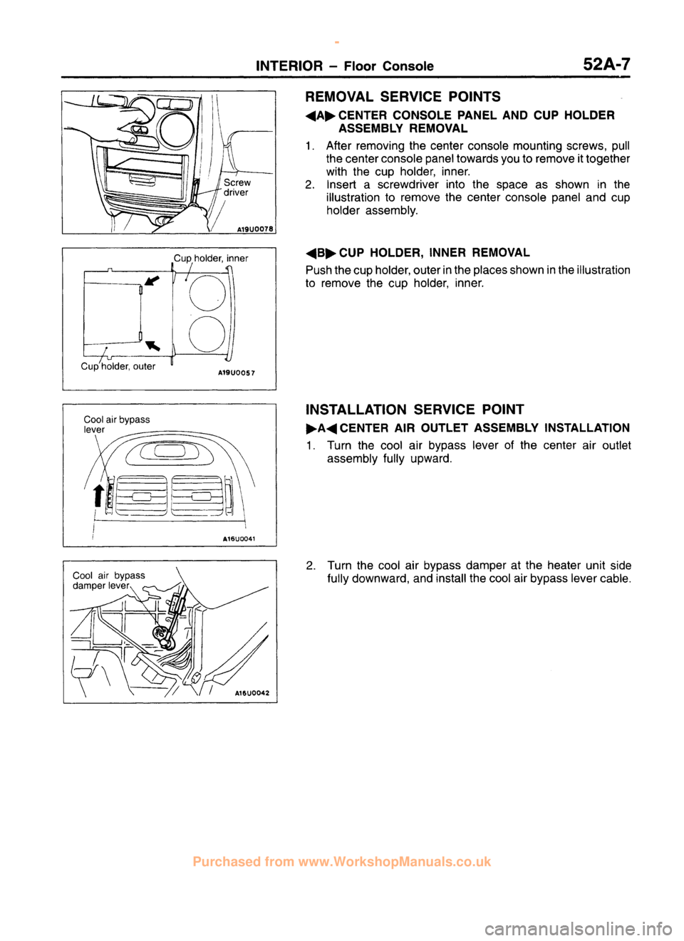 MITSUBISHI CARISMA 1995  Workshop Manual 
 
www.WorkshopManuals.co.uk

 
Purchased from www.WorkshopManuals.co.uk 