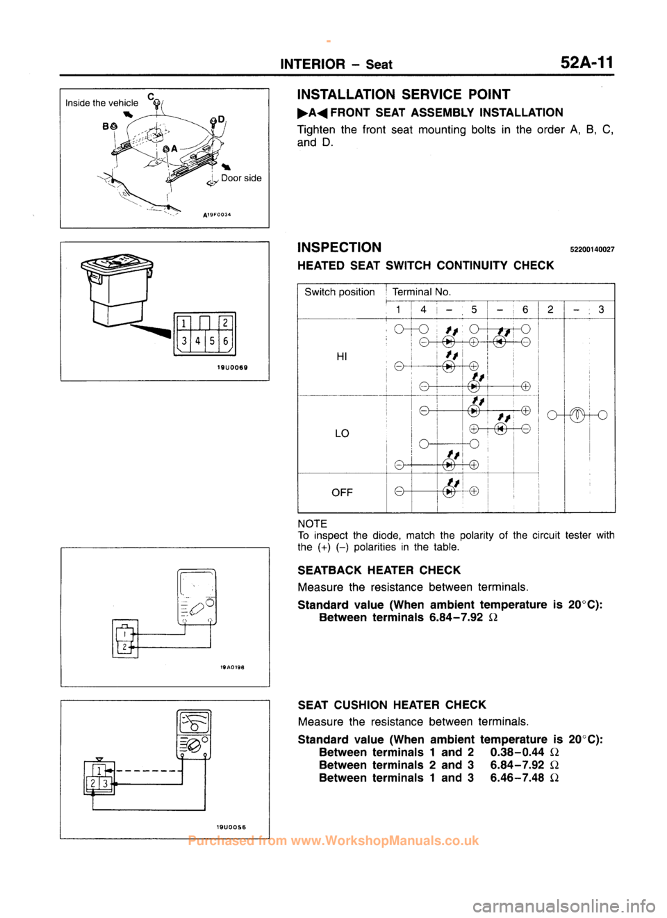 MITSUBISHI CARISMA 1995  Workshop Manual 
 
www.WorkshopManuals.co.uk

 
Purchased from www.WorkshopManuals.co.uk 