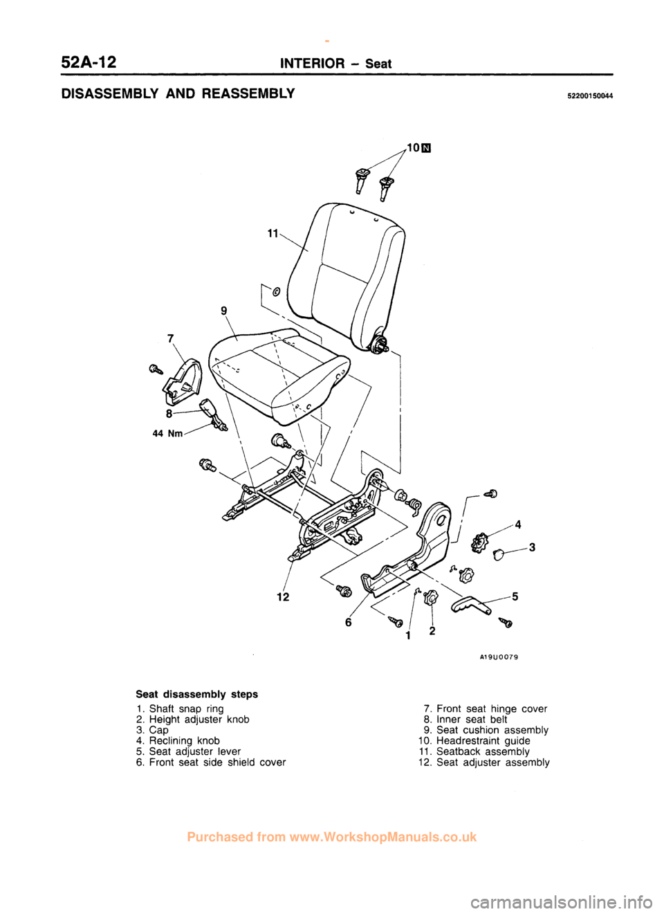 MITSUBISHI CARISMA 1995  Workshop Manual 
 
www.WorkshopManuals.co.uk

 
Purchased from www.WorkshopManuals.co.uk 