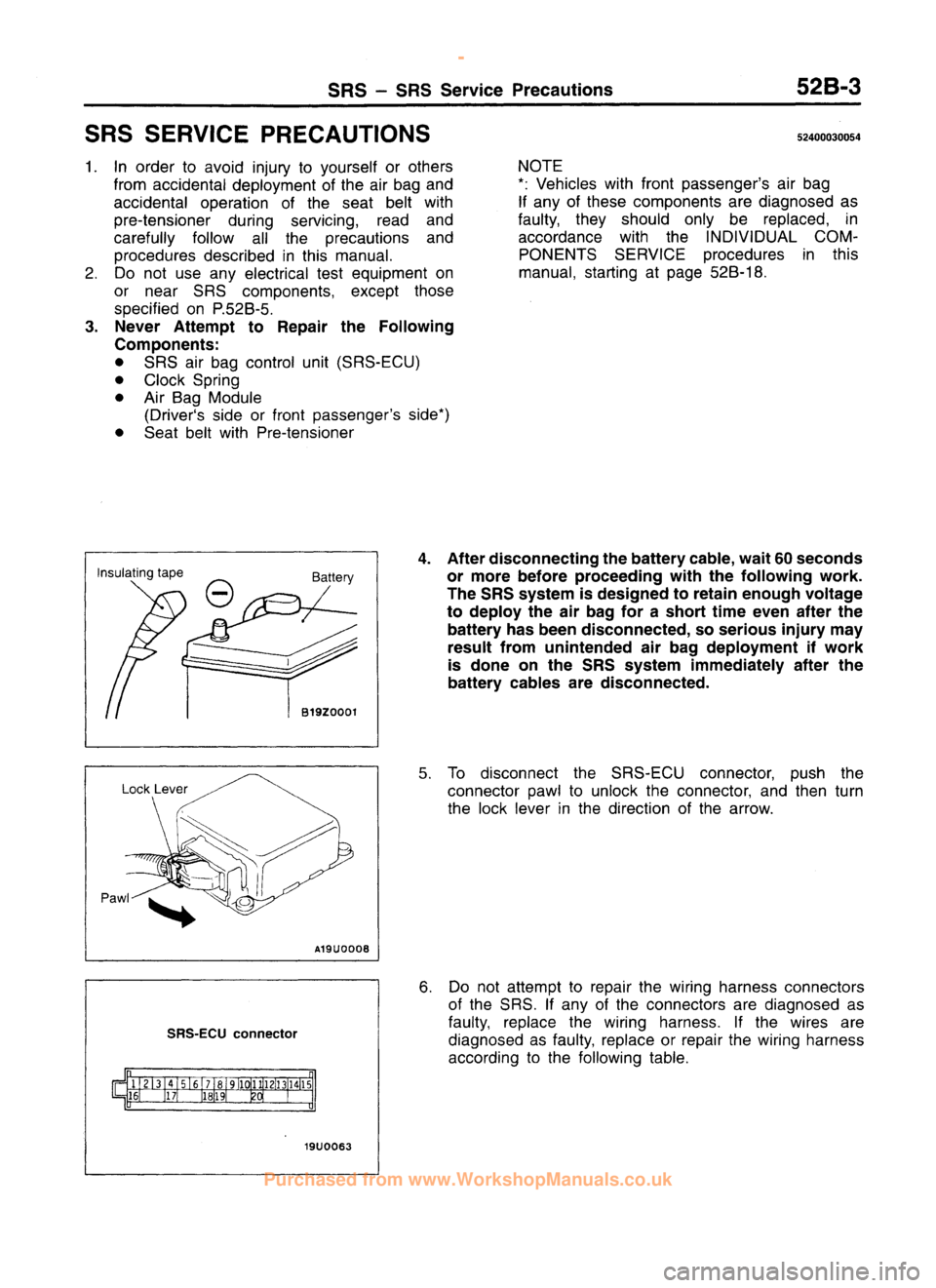 MITSUBISHI CARISMA 1995  Workshop Manual 
 
www.WorkshopManuals.co.uk

 
Purchased from www.WorkshopManuals.co.uk 