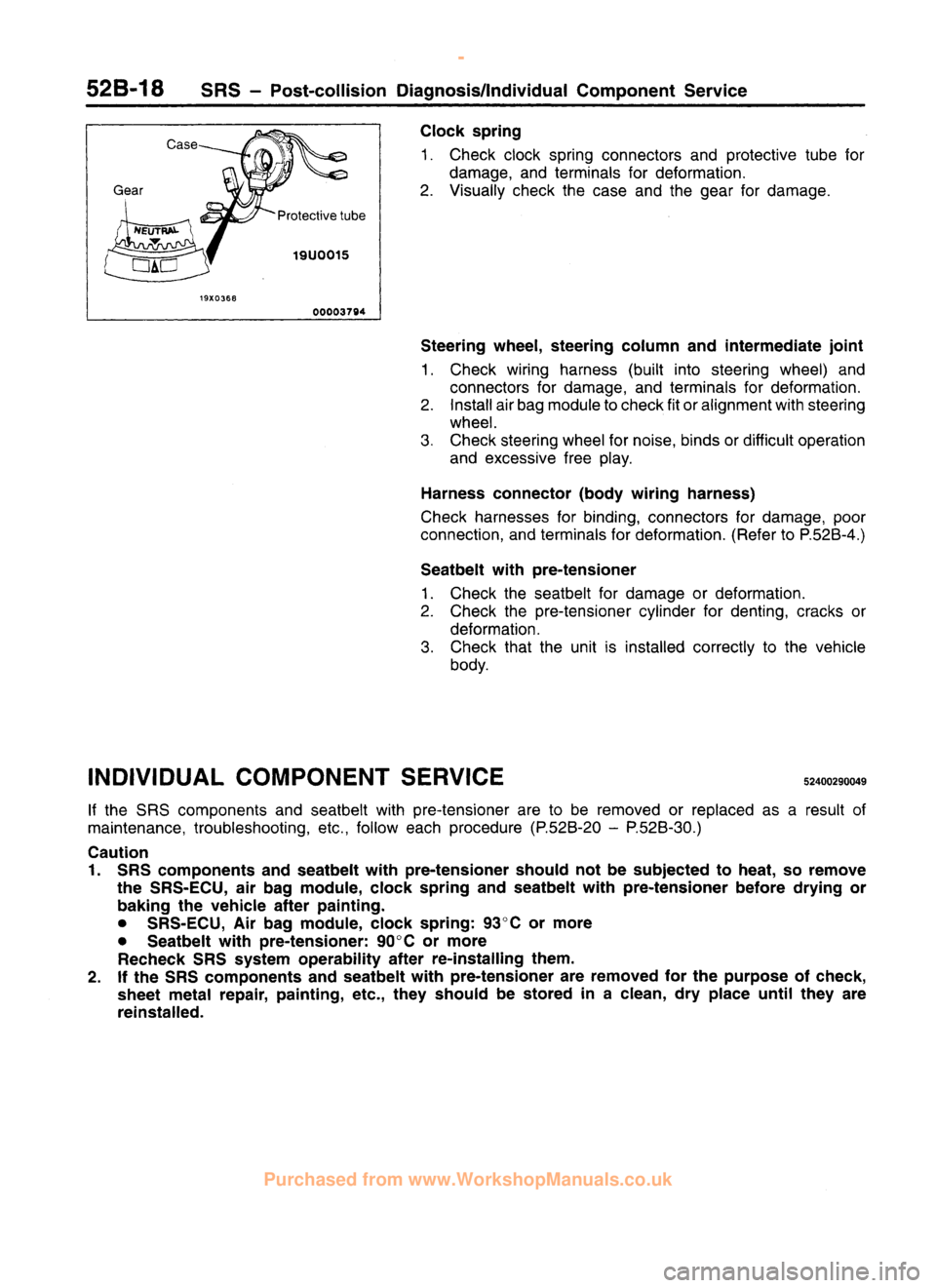 MITSUBISHI CARISMA 1995  Workshop Manual 
 
www.WorkshopManuals.co.uk

 
Purchased from www.WorkshopManuals.co.uk 