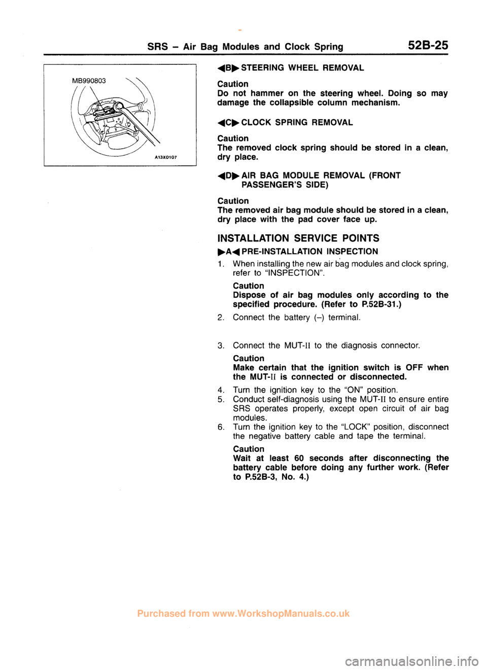 MITSUBISHI CARISMA 1995  Workshop Manual 
 
www.WorkshopManuals.co.uk

 
Purchased from www.WorkshopManuals.co.uk 
