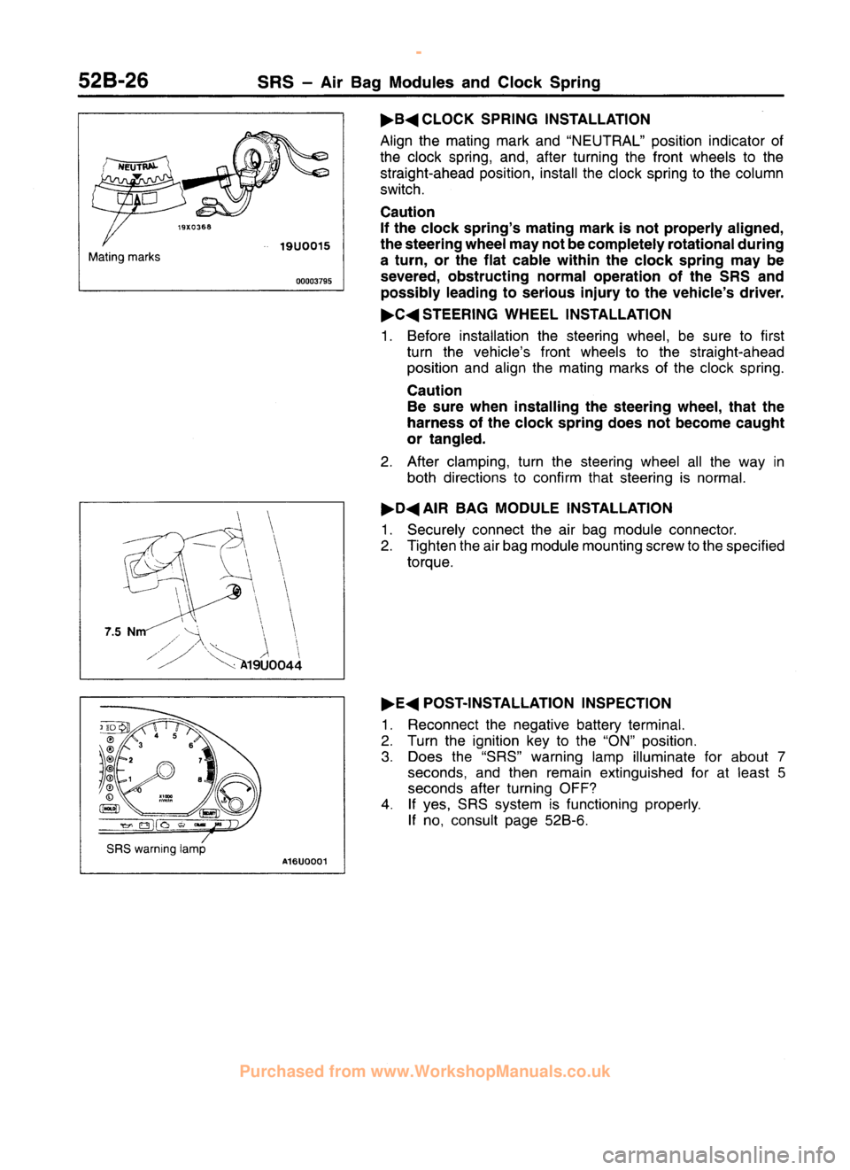 MITSUBISHI CARISMA 1995  Workshop Manual 
 
www.WorkshopManuals.co.uk

 
Purchased from www.WorkshopManuals.co.uk 