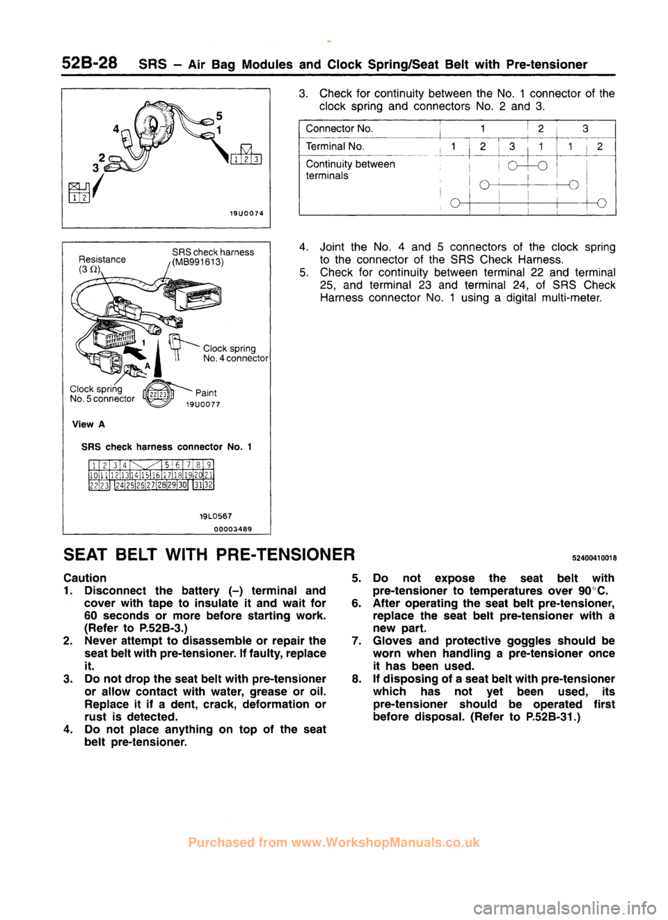 MITSUBISHI CARISMA 1995  Workshop Manual 
 
www.WorkshopManuals.co.uk

 
Purchased from www.WorkshopManuals.co.uk 