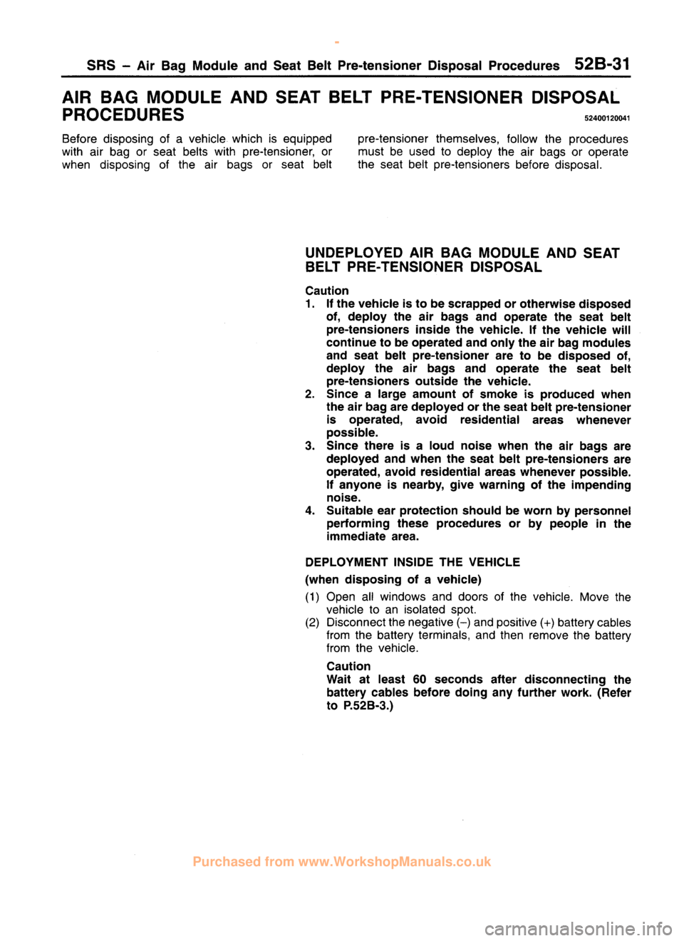 MITSUBISHI CARISMA 1995  Workshop Manual 
 
www.WorkshopManuals.co.uk

 
Purchased from www.WorkshopManuals.co.uk 