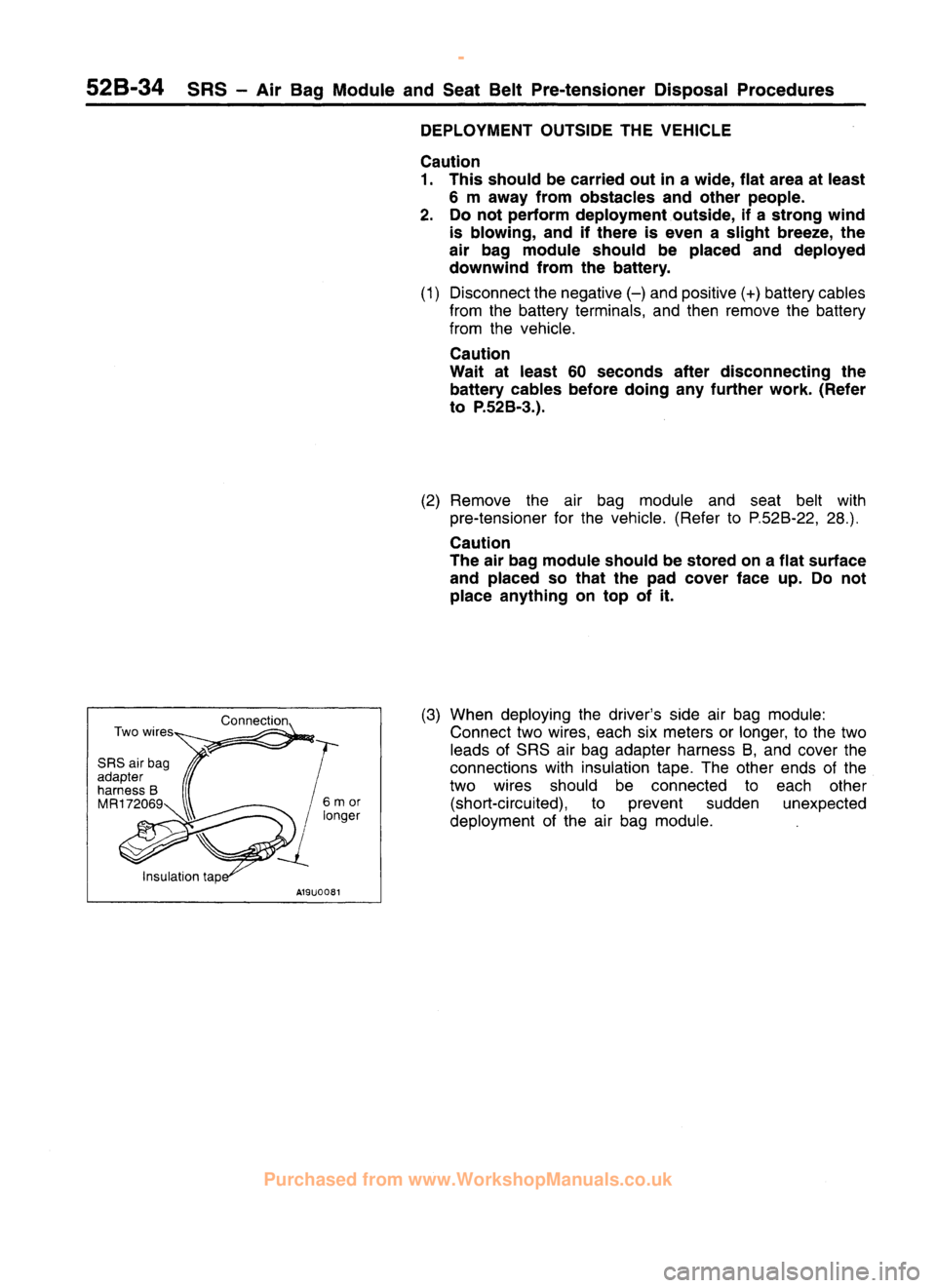 MITSUBISHI CARISMA 1995  Workshop Manual 
 
www.WorkshopManuals.co.uk

 
Purchased from www.WorkshopManuals.co.uk 