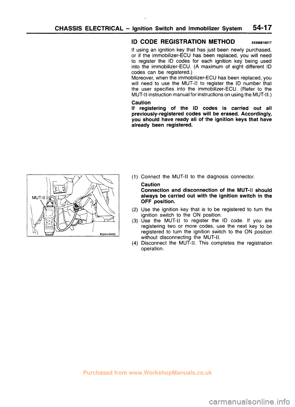 MITSUBISHI CARISMA 1995  Workshop Manual 
 
www.WorkshopManuals.co.uk

 
Purchased from www.WorkshopManuals.co.uk 