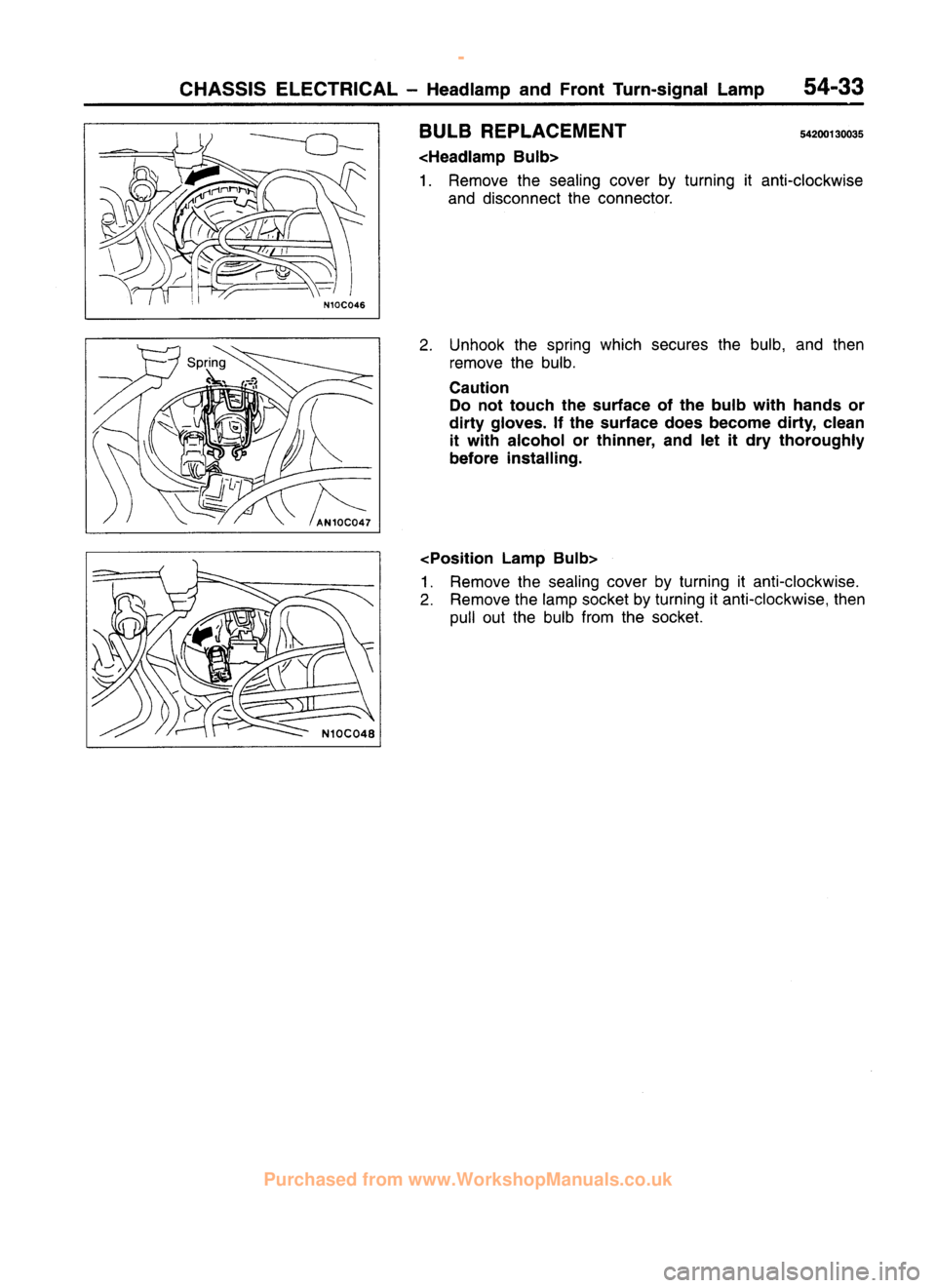 MITSUBISHI CARISMA 1995  Workshop Manual 
 
www.WorkshopManuals.co.uk

 
Purchased from www.WorkshopManuals.co.uk 