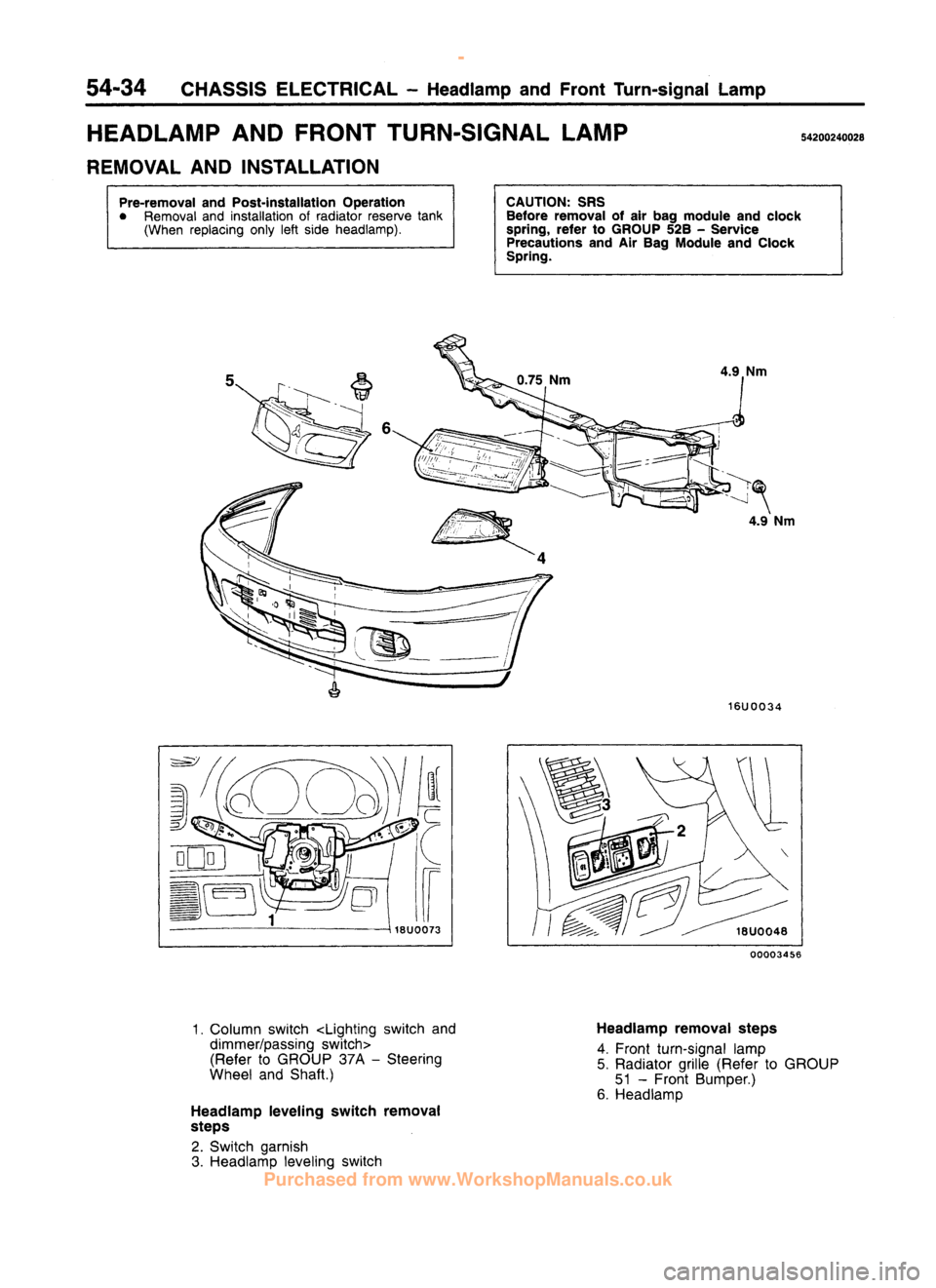 MITSUBISHI CARISMA 1995  Workshop Manual 
 
www.WorkshopManuals.co.uk

 
Purchased from www.WorkshopManuals.co.uk 