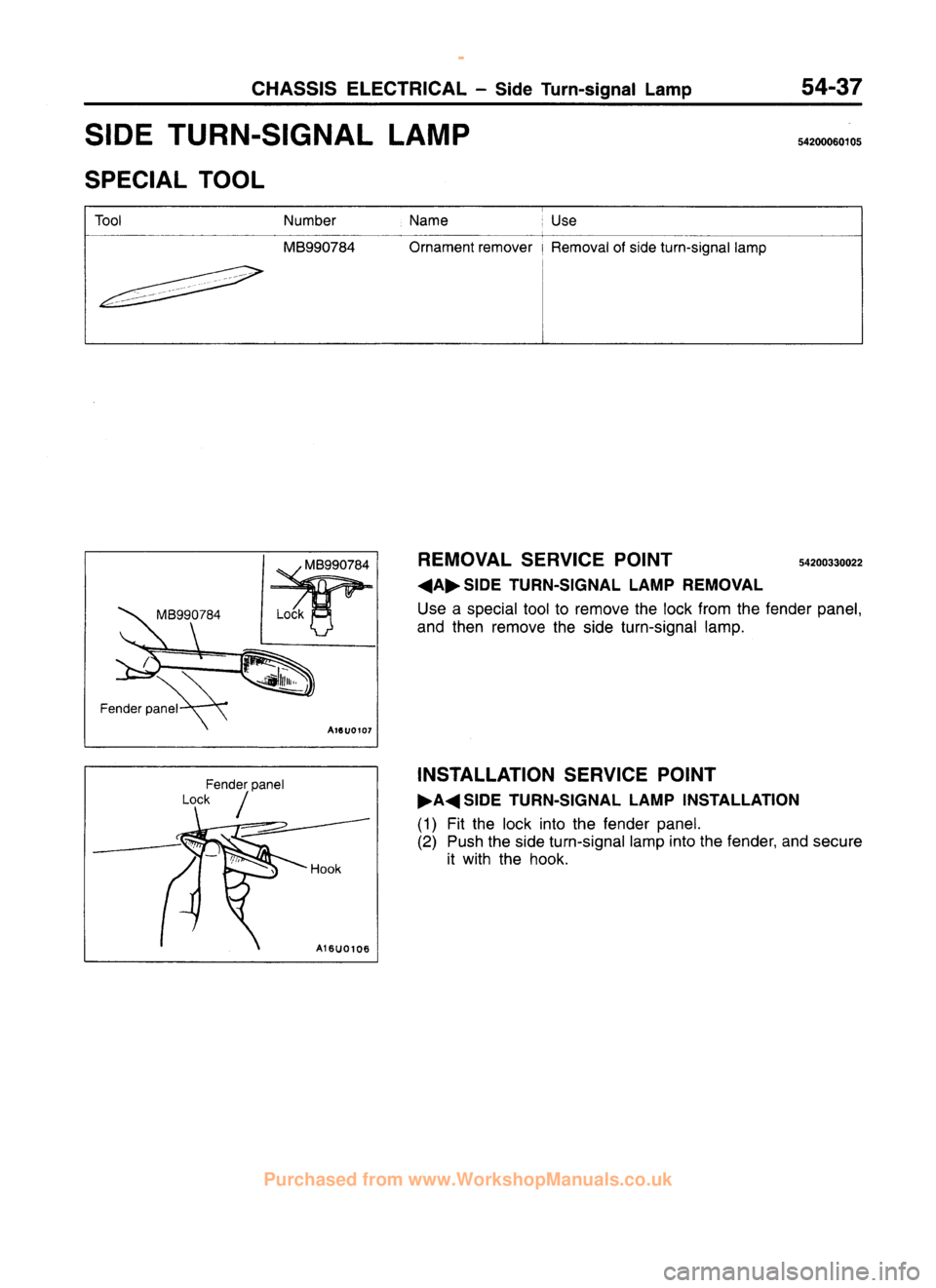 MITSUBISHI CARISMA 1995  Workshop Manual 
 
www.WorkshopManuals.co.uk

 
Purchased from www.WorkshopManuals.co.uk 