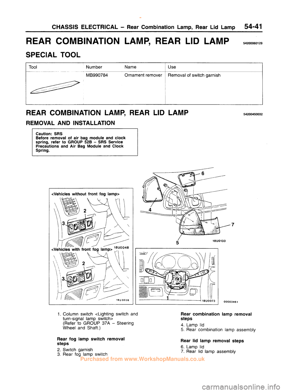 MITSUBISHI CARISMA 1995  Workshop Manual 
 
www.WorkshopManuals.co.uk

 
Purchased from www.WorkshopManuals.co.uk 