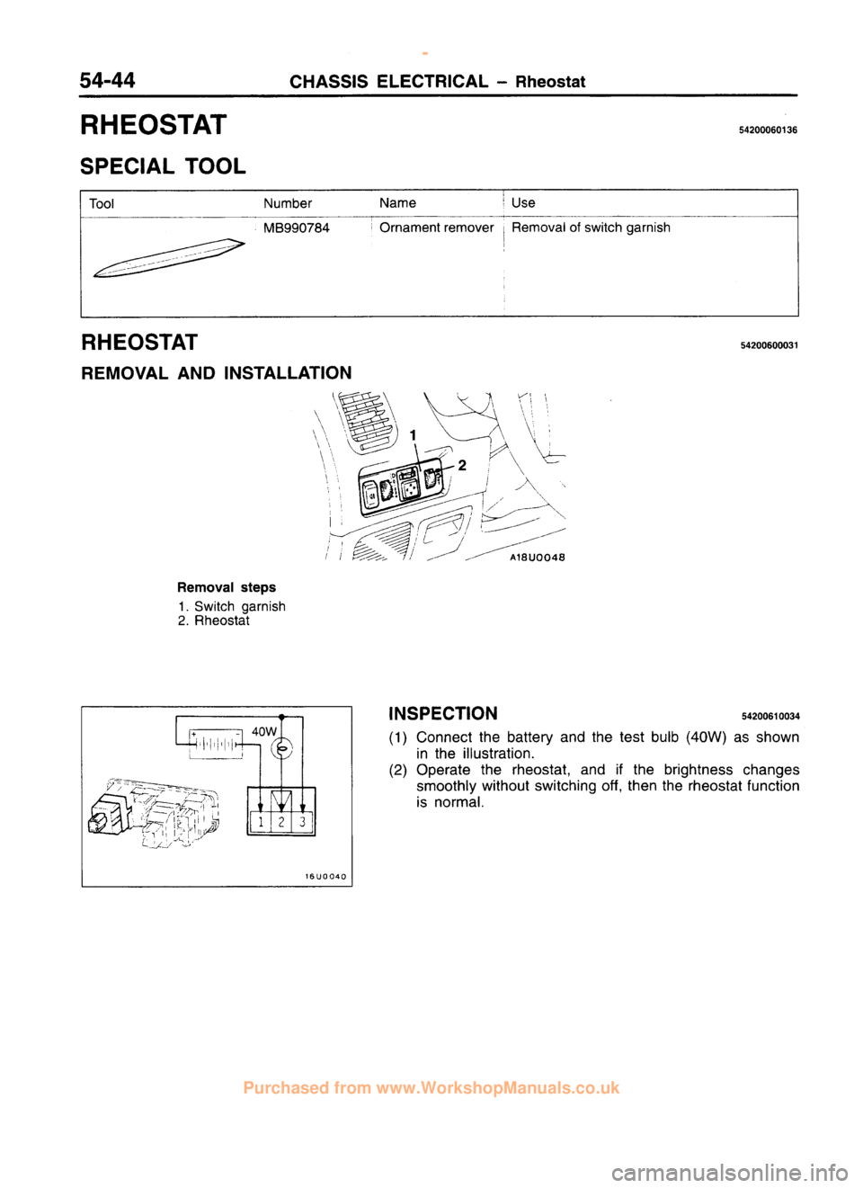 MITSUBISHI CARISMA 1995  Workshop Manual 
 
www.WorkshopManuals.co.uk

 
Purchased from www.WorkshopManuals.co.uk 