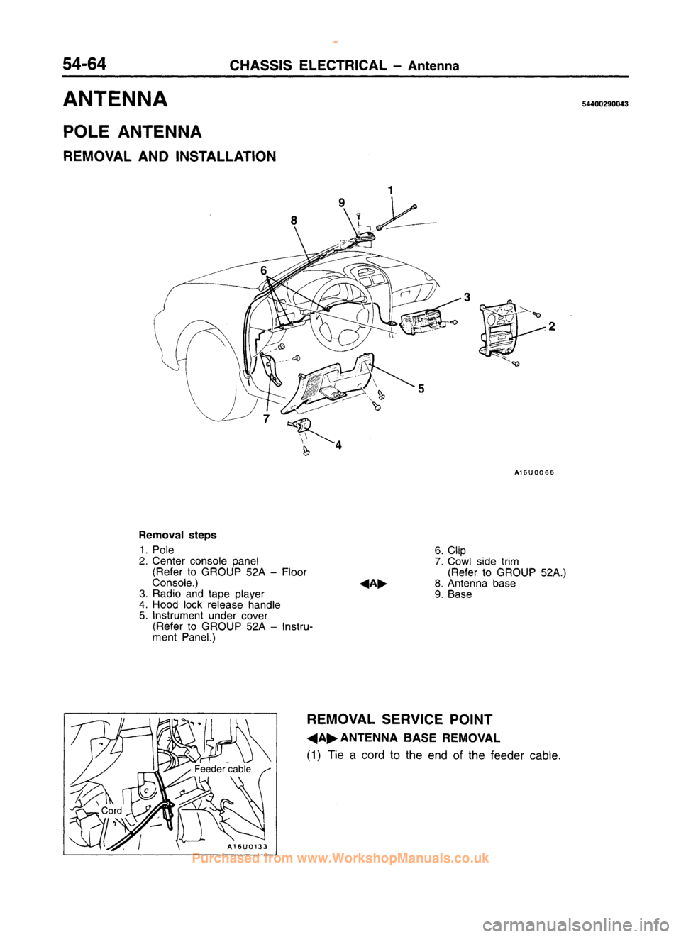 MITSUBISHI CARISMA 1995  Workshop Manual 
 
www.WorkshopManuals.co.uk

 
Purchased from www.WorkshopManuals.co.uk 