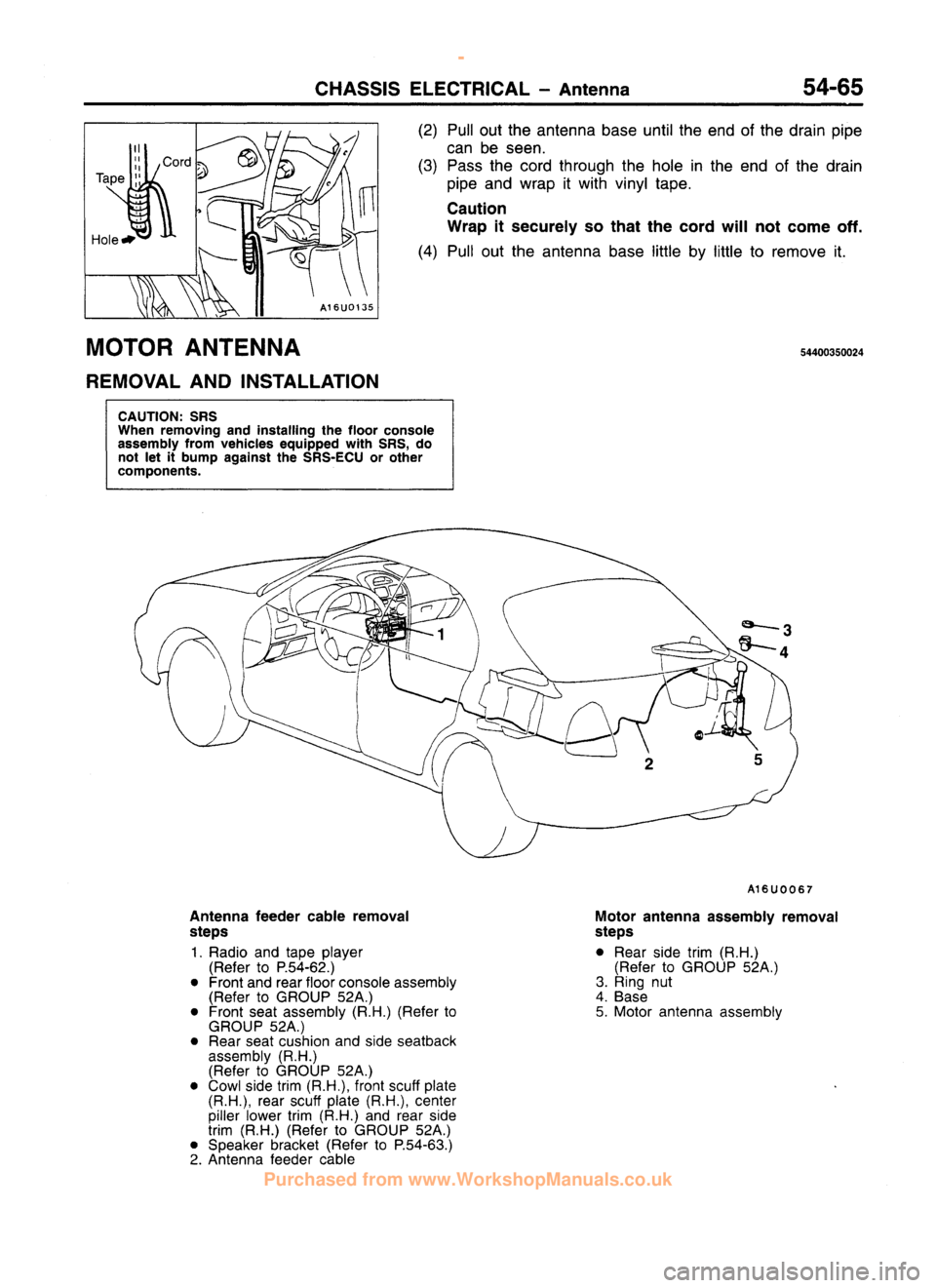 MITSUBISHI CARISMA 1995  Workshop Manual 
 
www.WorkshopManuals.co.uk

 
Purchased from www.WorkshopManuals.co.uk 
