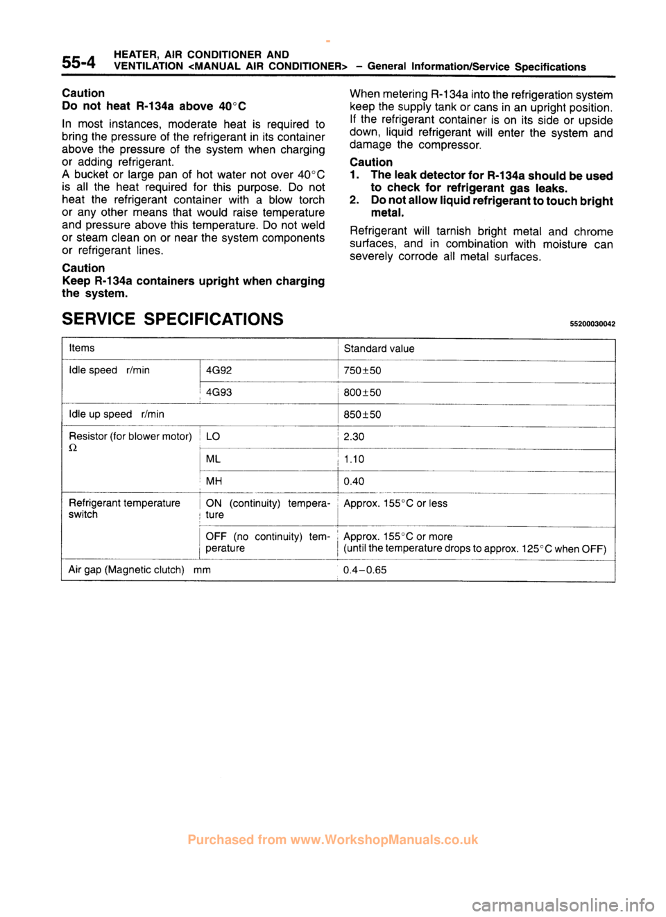 MITSUBISHI CARISMA 1995  Workshop Manual 
 
www.WorkshopManuals.co.uk

 
Purchased from www.WorkshopManuals.co.uk 