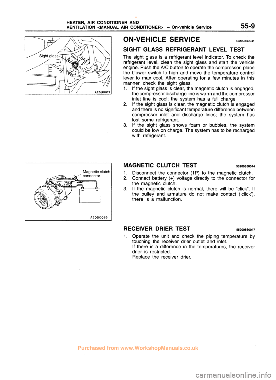 MITSUBISHI CARISMA 1995  Workshop Manual 
 
www.WorkshopManuals.co.uk

 
Purchased from www.WorkshopManuals.co.uk 