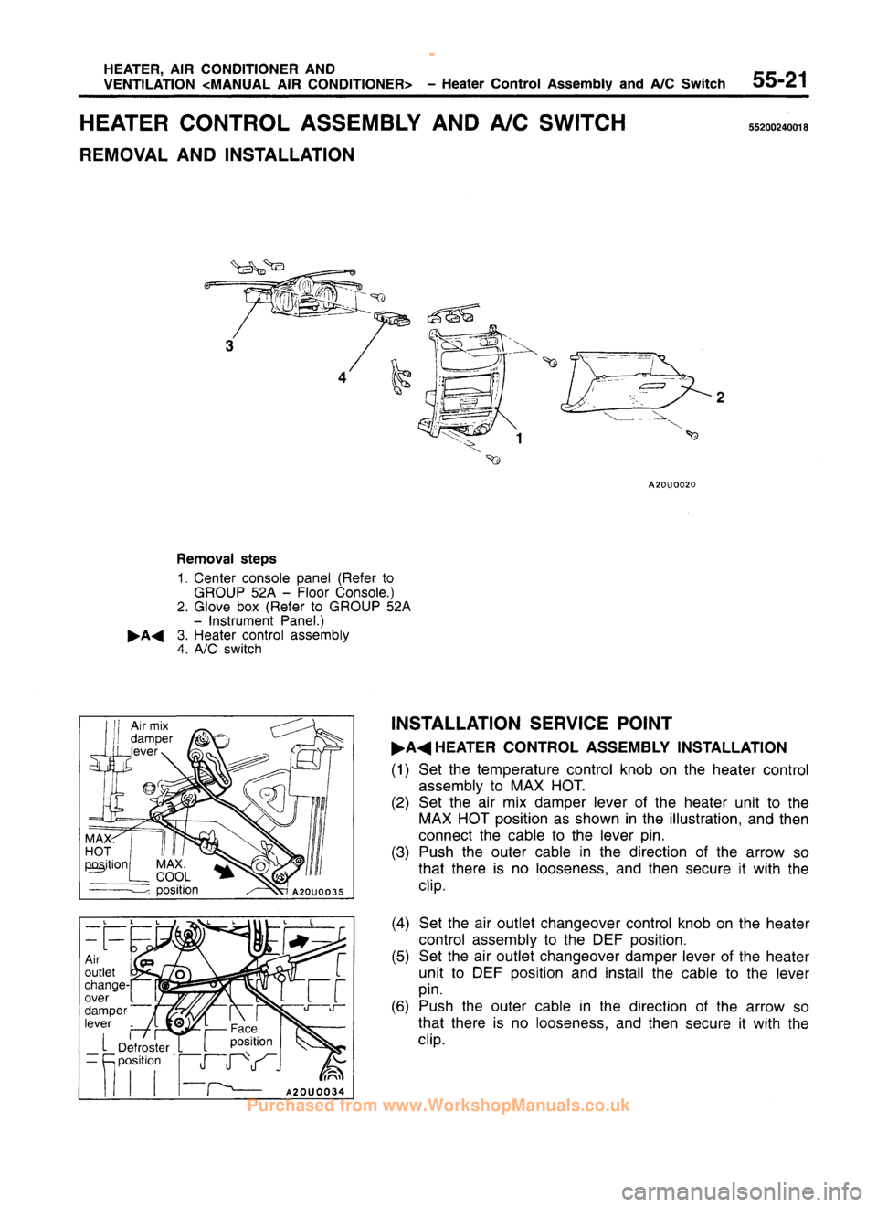 MITSUBISHI CARISMA 1995  Workshop Manual 
 
www.WorkshopManuals.co.uk

 
Purchased from www.WorkshopManuals.co.uk 