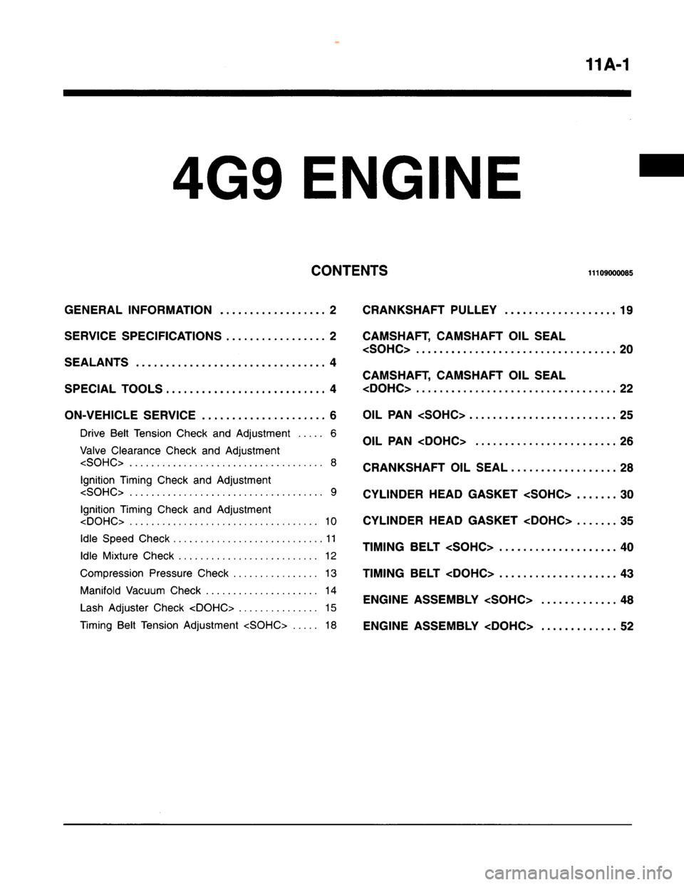 MITSUBISHI CARISMA 1995  Workshop Manual 
 
www.WorkshopManuals.co.uk

 
Purchased from www.WorkshopManuals.co.uk 