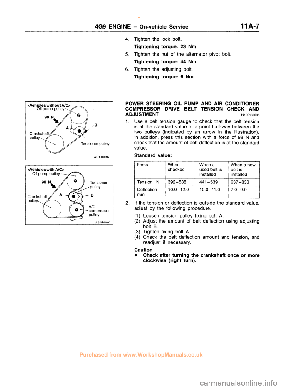 MITSUBISHI CARISMA 1995  Workshop Manual 
 
www.WorkshopManuals.co.uk

 
Purchased from www.WorkshopManuals.co.uk 
