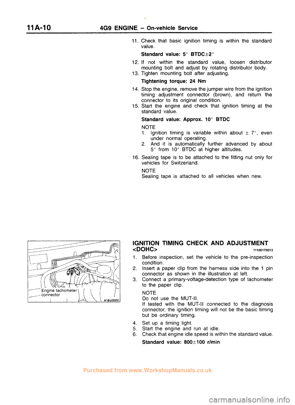 MITSUBISHI CARISMA 1995  Workshop Manual 
 
www.WorkshopManuals.co.uk

 
Purchased from www.WorkshopManuals.co.uk 