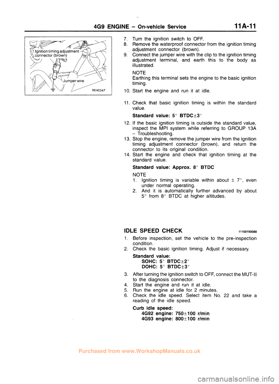 MITSUBISHI CARISMA 1995  Workshop Manual 
 
www.WorkshopManuals.co.uk

 
Purchased from www.WorkshopManuals.co.uk 