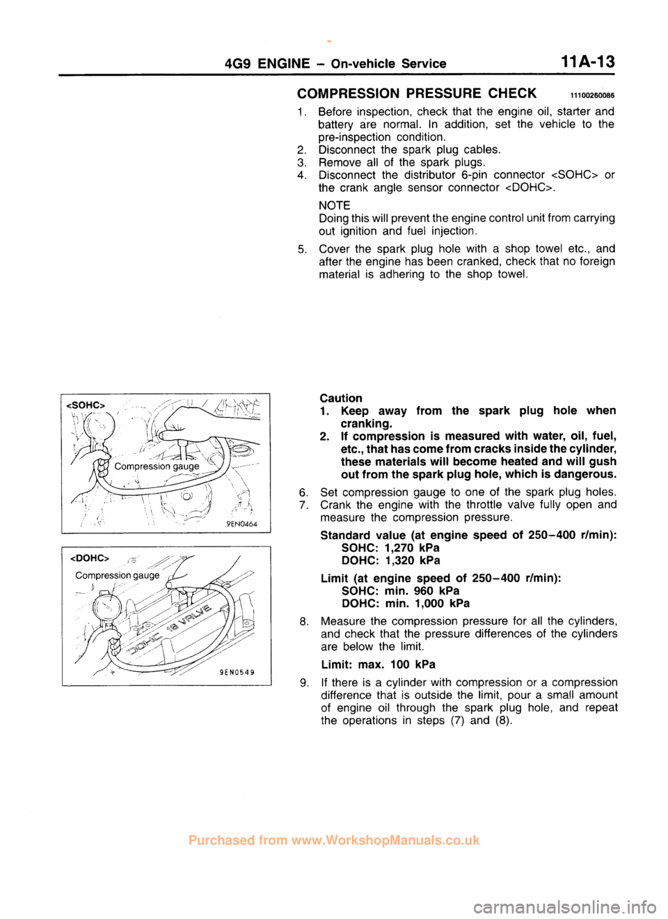 MITSUBISHI CARISMA 1995  Workshop Manual 
 
www.WorkshopManuals.co.uk

 
Purchased from www.WorkshopManuals.co.uk 
