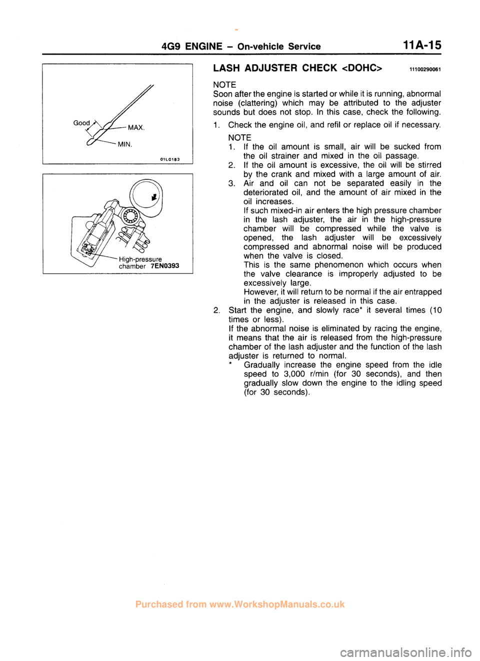 MITSUBISHI CARISMA 1995  Workshop Manual 
 
www.WorkshopManuals.co.uk

 
Purchased from www.WorkshopManuals.co.uk 