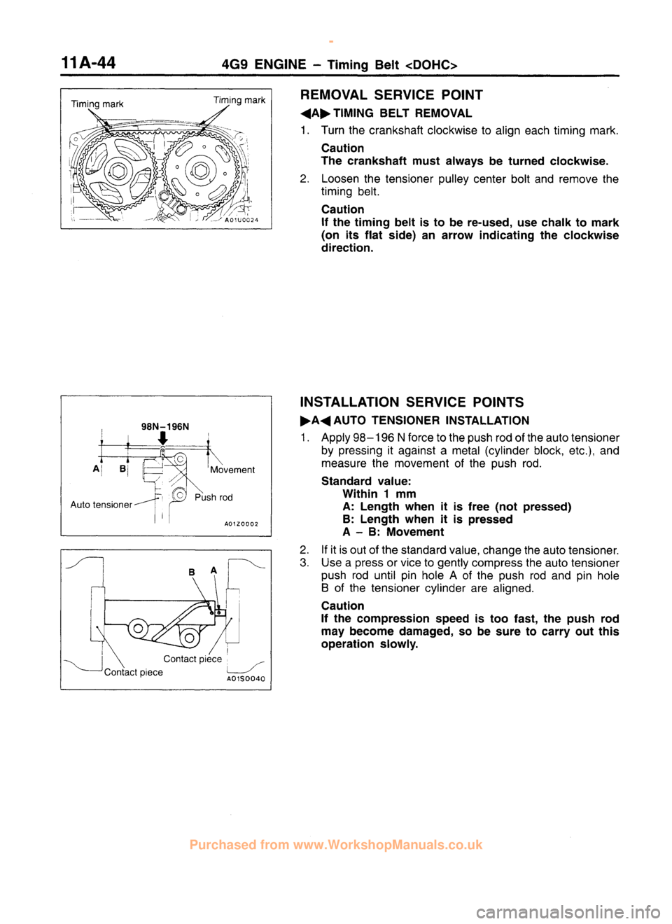 MITSUBISHI CARISMA 1995  Workshop Manual 
 
www.WorkshopManuals.co.uk

 
Purchased from www.WorkshopManuals.co.uk 