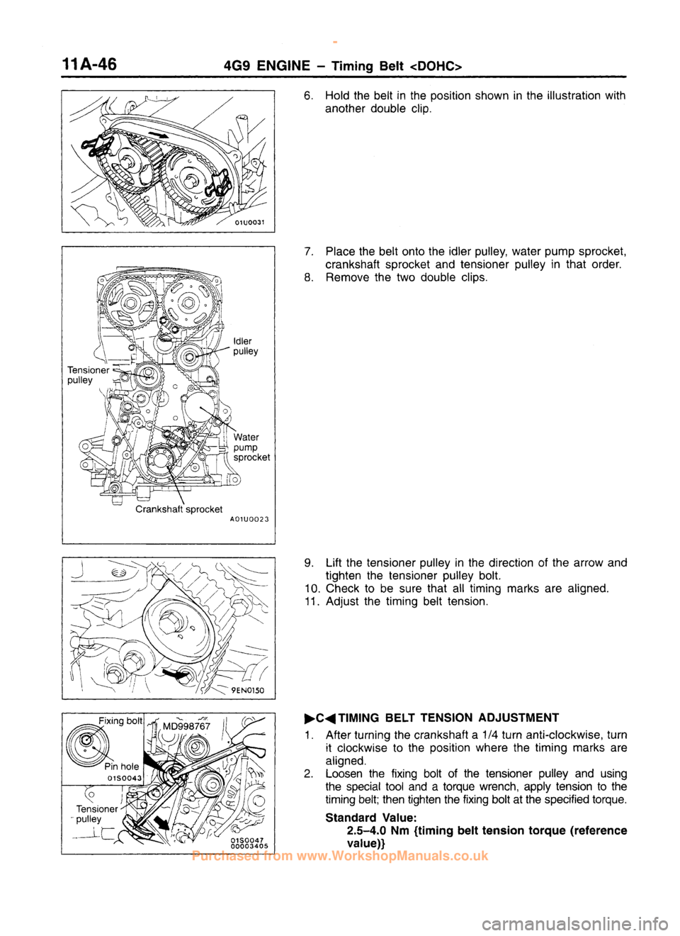 MITSUBISHI CARISMA 1995  Workshop Manual 
 
www.WorkshopManuals.co.uk

 
Purchased from www.WorkshopManuals.co.uk 