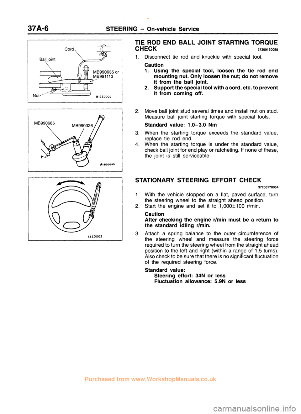 MITSUBISHI CARISMA 1995  Workshop Manual 
 
www.WorkshopManuals.co.uk

 
Purchased from www.WorkshopManuals.co.uk 
