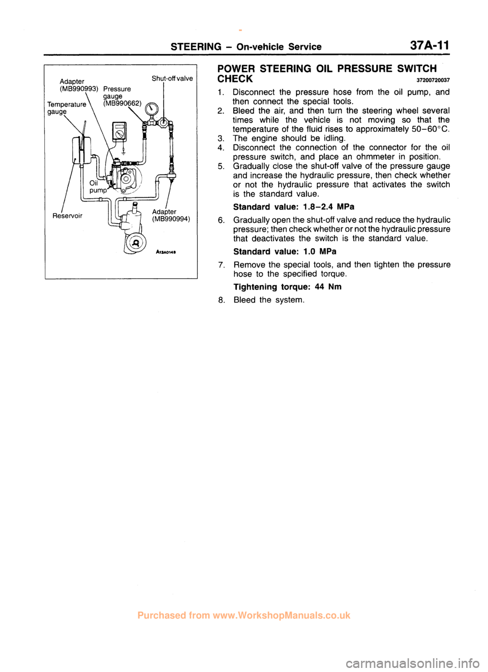 MITSUBISHI CARISMA 1995  Workshop Manual 
 
www.WorkshopManuals.co.uk

 
Purchased from www.WorkshopManuals.co.uk 