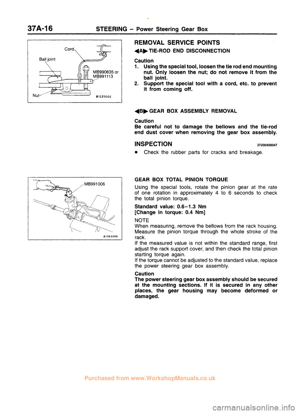 MITSUBISHI CARISMA 1995  Workshop Manual 
 
www.WorkshopManuals.co.uk

 
Purchased from www.WorkshopManuals.co.uk 