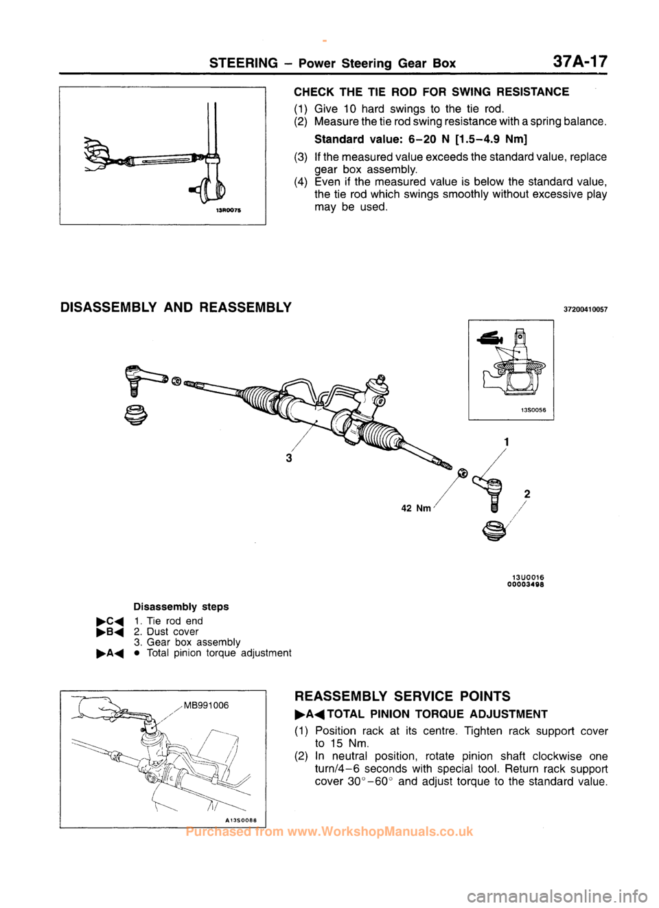 MITSUBISHI CARISMA 1995  Workshop Manual 
 
www.WorkshopManuals.co.uk

 
Purchased from www.WorkshopManuals.co.uk 