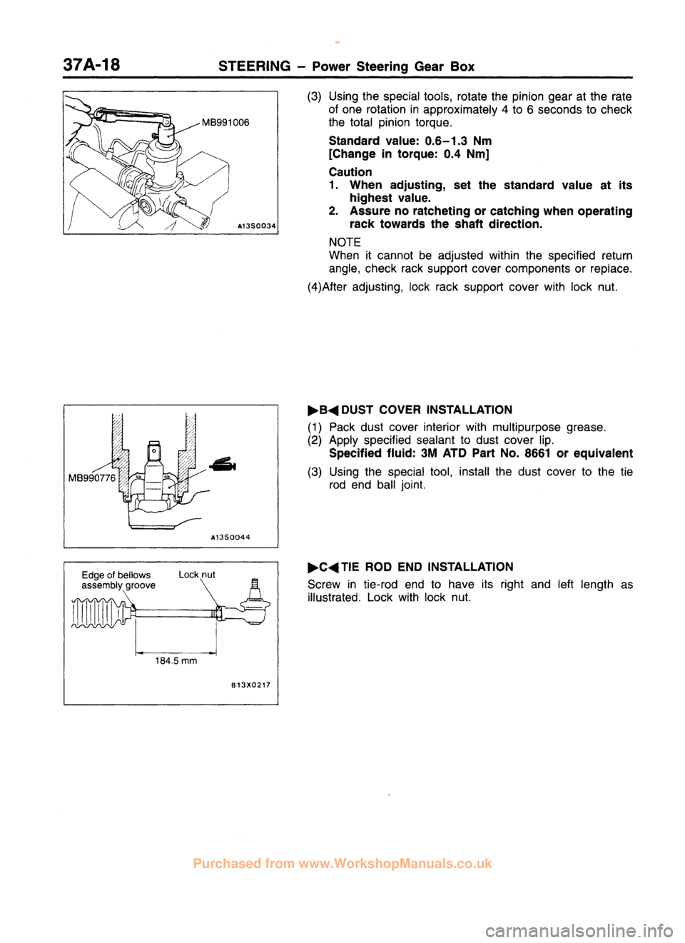 MITSUBISHI CARISMA 1995  Workshop Manual 
 
www.WorkshopManuals.co.uk

 
Purchased from www.WorkshopManuals.co.uk 